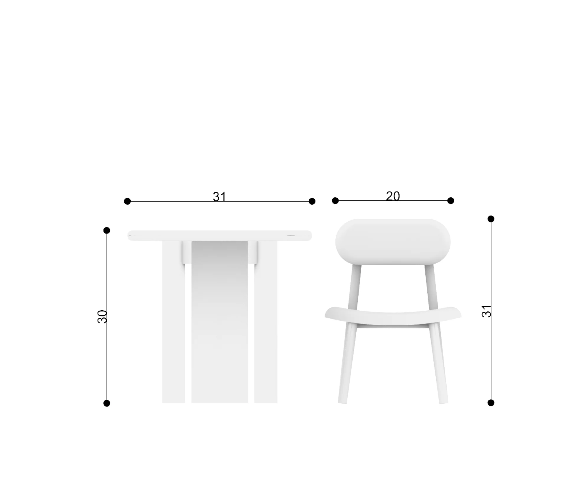 Hanna dining set